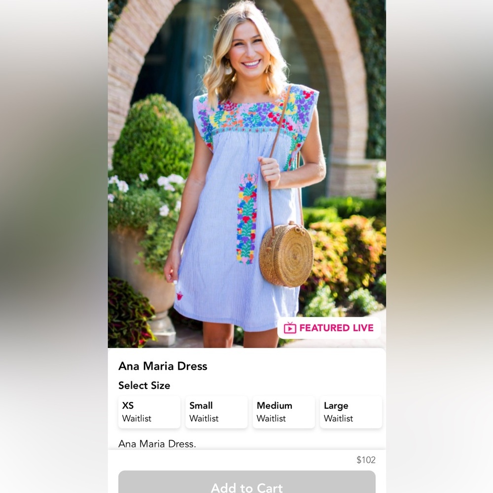 J. Marie embroidery dress